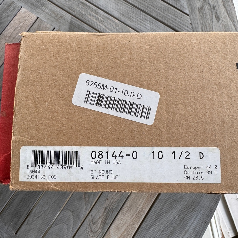 Red Wing 8144 6-inch Classic Round Blue Work Boots - Picture 6 of 6